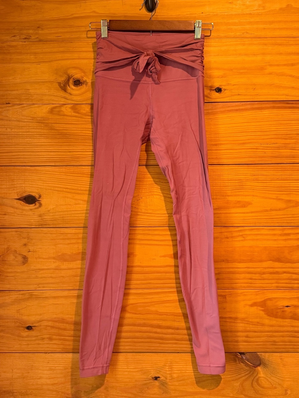 Lululemon Align Pant Leggings 29" Wrap Tie Bow Waist Moss Rose Pink 4 W5CCOS